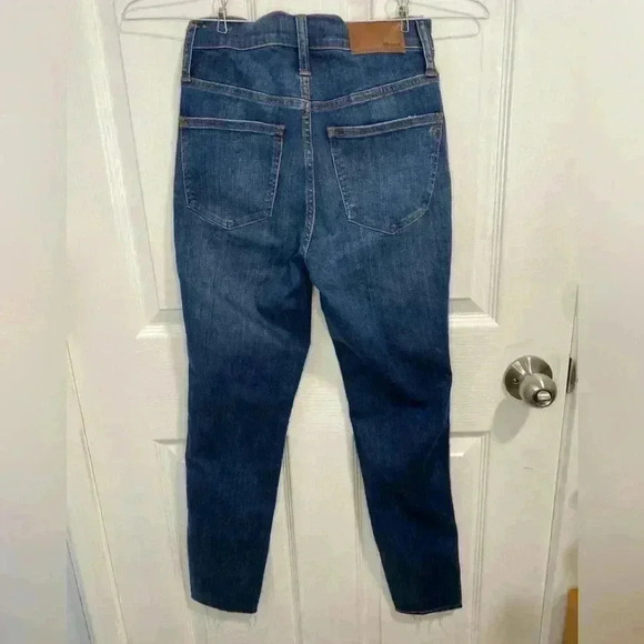MADEWELL 10" High-Rise Skinny Jeans Button Front Size 25 - Picture 4 of 6